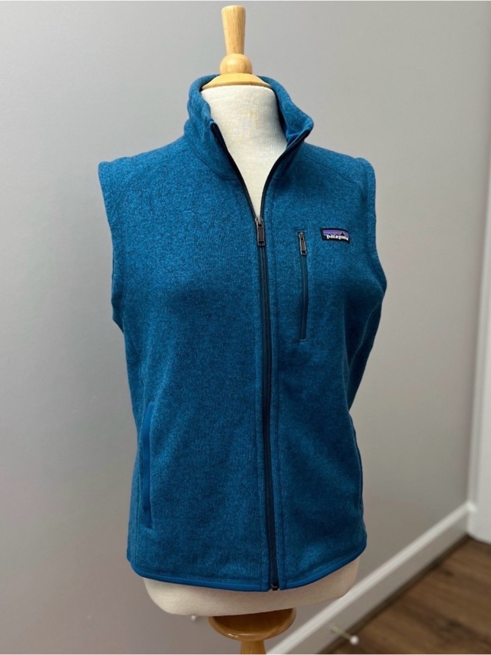 Patagonia Men’s Teal Fleece Vest - Full-Zip